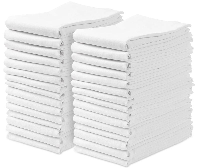 Avalon Kitchen Flour Sack Towels Pack of 30-28x28 Inches - 100% Cotton, Highly Absorbent Dish Towels for Drying Dishes, Durable Tea Towels for Kitchen, Multipurpose Kitchen Towels - Image 1
